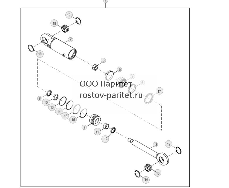 Tilt Cylinder and Component Parts, Power Angle Tilt (PAT), Charcoal - ST840647 526.jpg